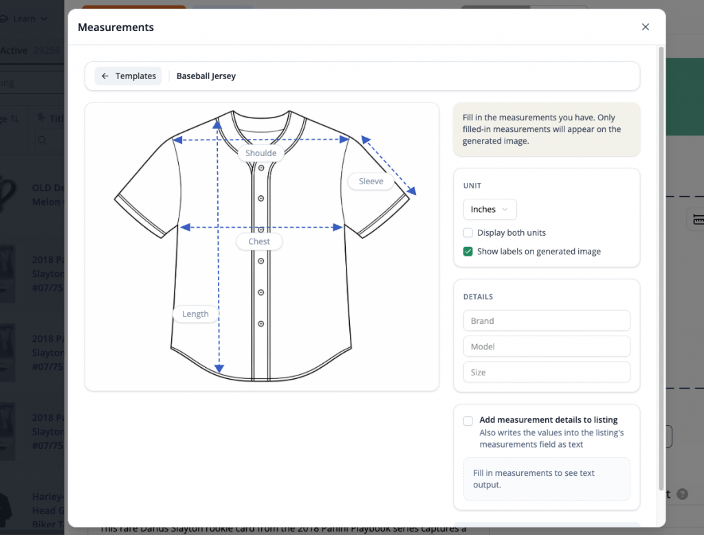 LP Adds Measurement Template Builder